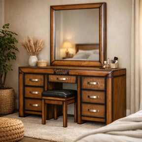 Paris dressing table solid wood Northern Ireland with mirror at furniture store ni