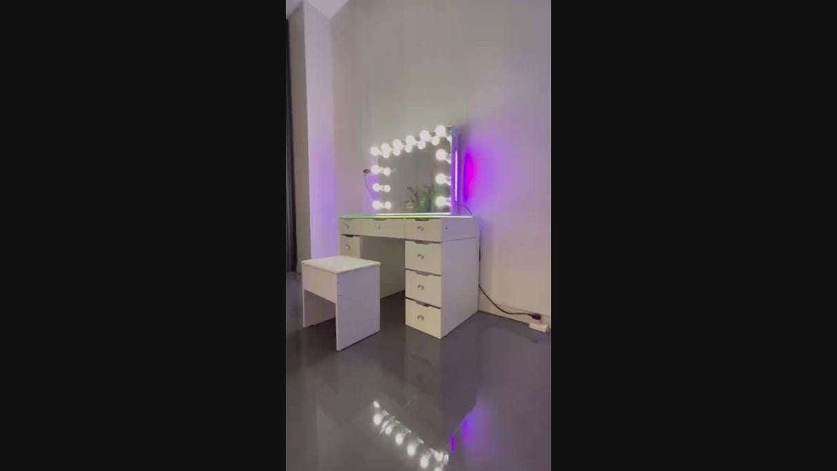 9 Drawer Mini Empire Pro Vanity Dresser (Babydoll Collection)