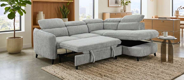 Quebec Interchangeable Chaise Sofa Bed