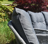 close up of the Rivera 4-piece garden furniture s at the furniture store ni
