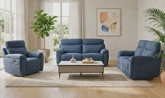 Vera Manual Recliner Sofa - additional view