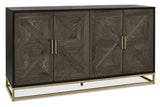 Amelia Fumed Oak Wide Sideboard