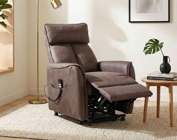 Zayn Recliner Chair Brown