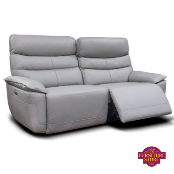 The light grey cadiz is full leather light grey electric suite, available in 3 seater, 2 seater and armchair