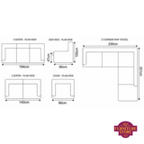 Dillan Suite Grey / Lava