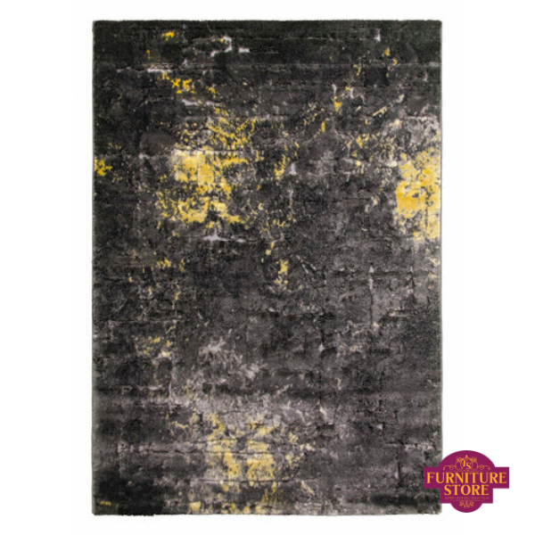 Bellini - dark grey / yellow rug. Available in 4 sizes. Made out of polypropylene.