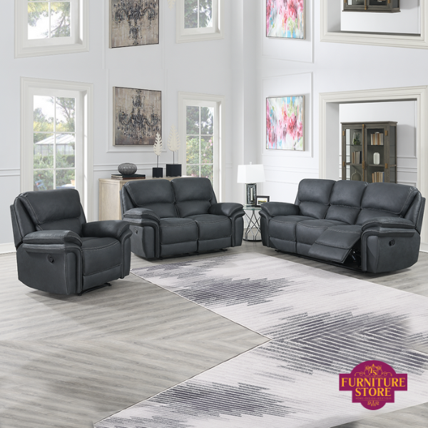3 piece faux leather living room set deals