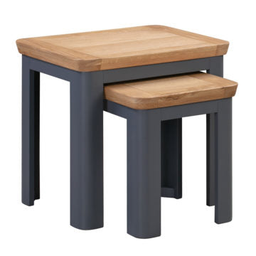 Treviso Midnight Blue Nest of 2 Tables - Furniture Store NI