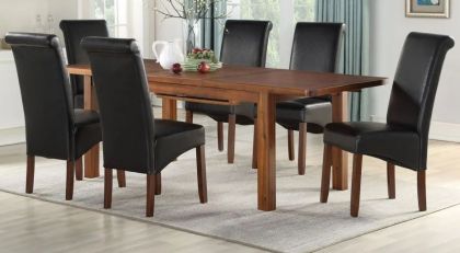Andorra 120cm Extending Dining Set (with 4 chairs)