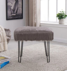 Faux Sheepskin Dressing Table Stool - Furniture Store NI