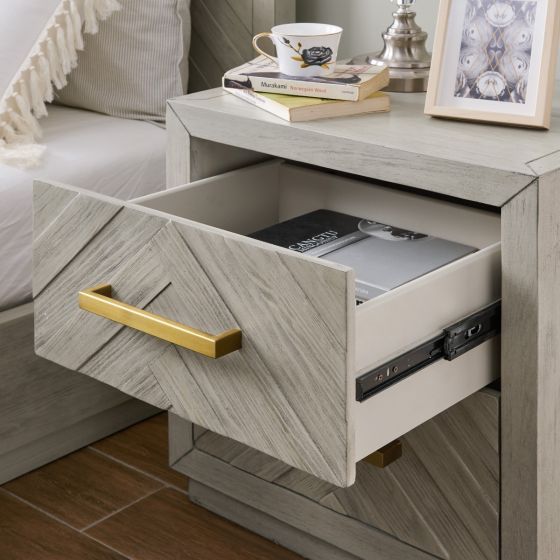 Gilroy 2 Drawer Side Table - Furniture Store NI