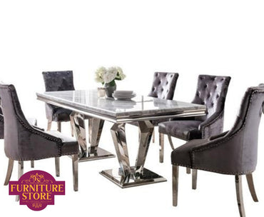 Arturo Dining Table Grey 2000 - Furniture Store NI