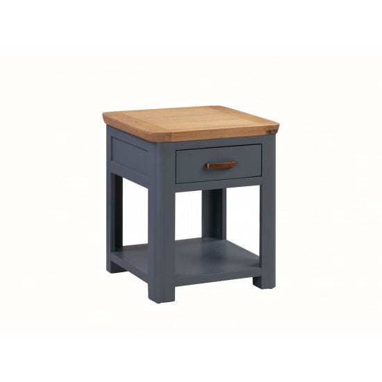 Treviso Midnight Blue End Table with Drawer - Furniture Store NI