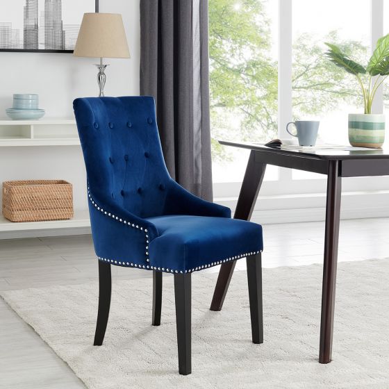 Lion Chair - Blue Velvet - Furniture Store NI