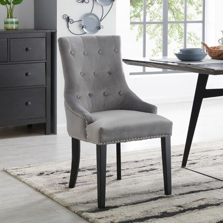 Lion Chair - Silver Velvet - Furniture Store NI