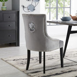 Lion Chair - Silver Velvet - Furniture Store NI